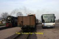 Bf&nbsp;Gernrode mit Lok und Bus aus Leipzig