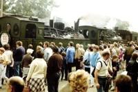 Besuchermassen im Bf&nbsp;Harzgerode