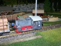 Modell einer K&ouml;&nbsp; in Spur&nbsp;Iim beim Verschub an der Rollwagenanlage