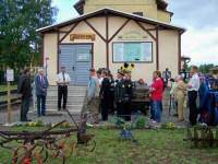 erste Museumsf�hrung durch den Vereinsvorsitzenden nach der offiziellen Er�ffnung