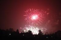 Feuerwerk &uuml;ber Stiege