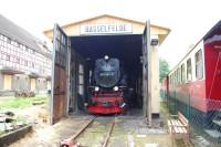 Lok 99&nbsp;7244 im Lokschuppen von Hasselfelde