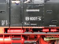Anschriften am F&uuml;hrerhaus von Lok&nbsp;99 6001