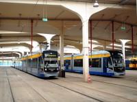 f&uuml;r den Einsatz bereitstehende Z&uuml;ge in der Halle des Betriebshofes Angerbr&uuml;cke (2)