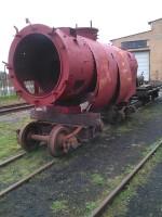 Kessel der Lok&nbsp;99&nbsp;6102 im Au&szlig;engel&auml;nde der MaLoWa Bahnwerkstatt GmbH